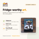 Snail Fridge Magnet — illustrated by Two Little Fruits, made in Denver