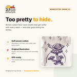 Mushroom Tea Towel — 100% Cotton Kitchen Towel — illustrated by Two Little Fruits, made in Denver