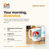 Winter Colorado Bear Mug — illustrated by Two Little Fruits, made in Denver