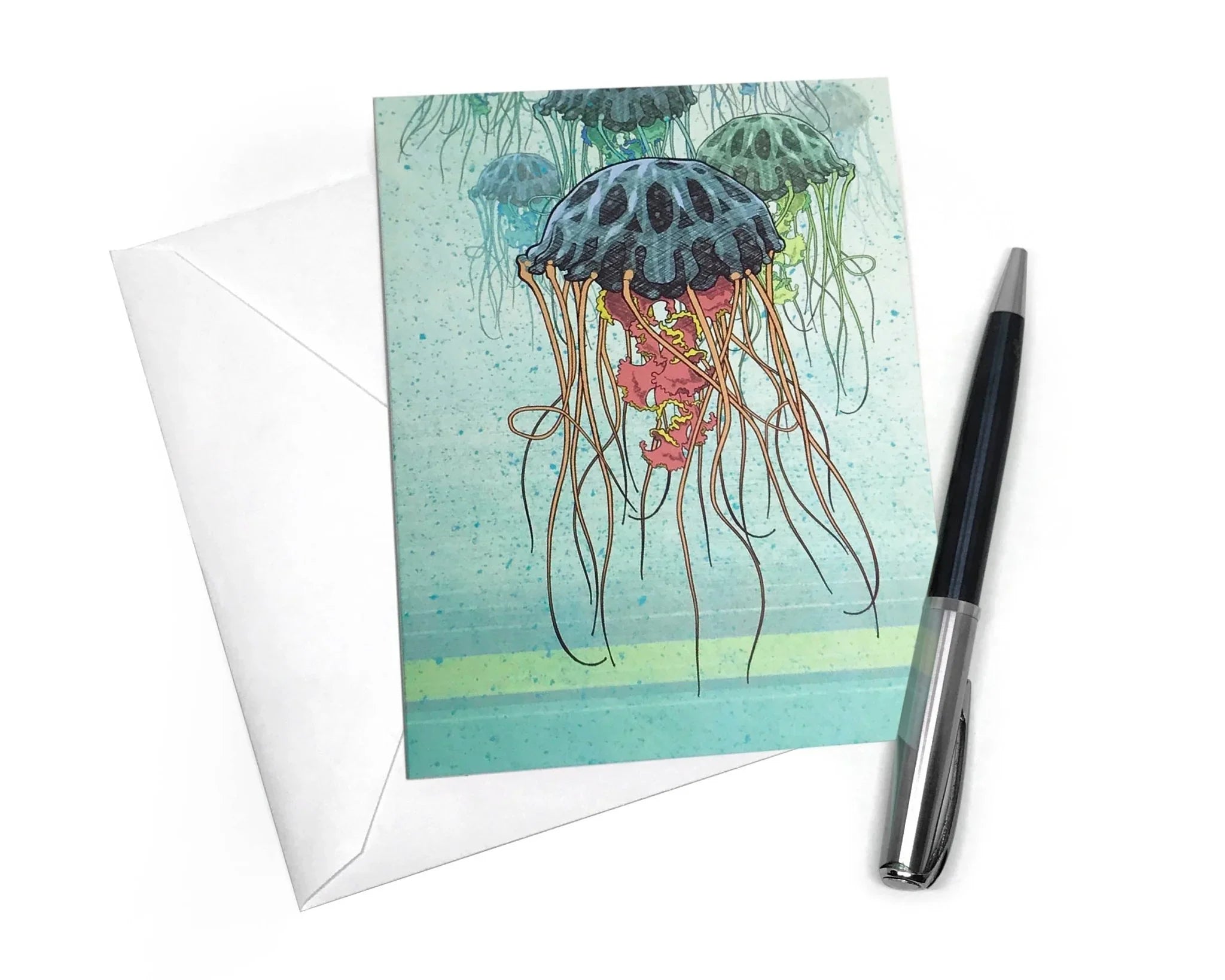 Salty Friends Greeting Card Bundle - Set of 3 A2 Blank Cards with Envelopes by Two Little Fruits - Greeting Cards - Two Little Fruits - Two Little Fruits