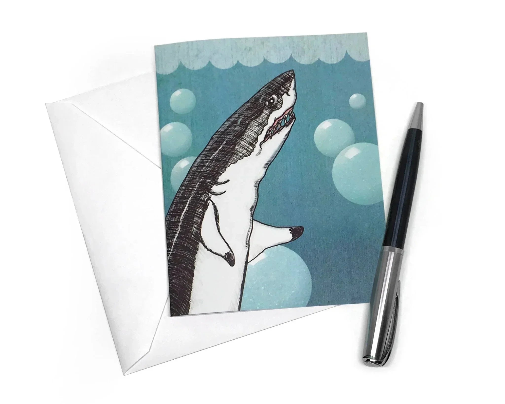 Salty Friends Greeting Card Bundle - Set of 3 A2 Blank Cards with Envelopes by Two Little Fruits