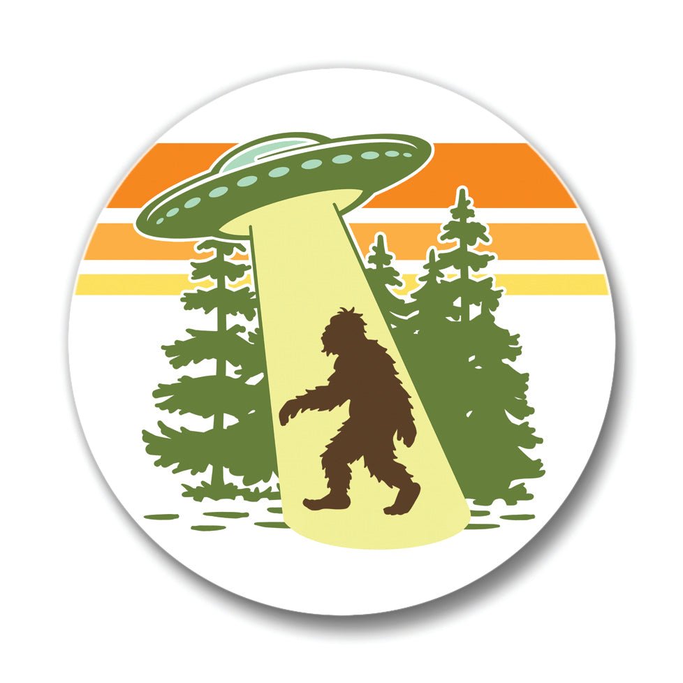 Sasquatch Bottle Opener - UFO - Themed, Magnetic Cap Catcher, Durable Metal & Soft - Touch Finish - Soft Matte Bottle Openers - Two Little Fruits - Two Little Fruits