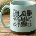 Sasquatch illustrated mug by Two Little Fruits