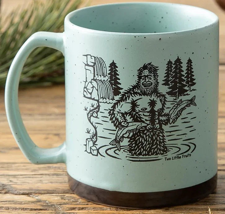 Sasquatch illustrated mug by Two Little Fruits