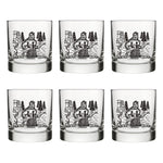 Sasquatch Whiskey Tumbler - 10 Oz Black Glass With Original Two Little Fruits Design - Rocks Glass - Two Little Fruits - Two Little Fruits