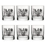 Sasquatch Whiskey Tumbler - 10 Oz Black Glass With Original Two Little Fruits Design - Rocks Glass - Two Little Fruits - Two Little Fruits