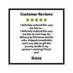 Another positive customer review for the Sleepin Around Camp Trailer Acrylic Pin, a charming piece for unique camping apparel.