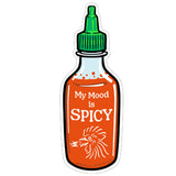 Spicy Sriracha illustrated vinyl sticker by Two Little Fruits