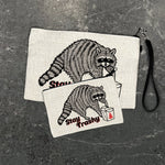 Stay Trashy Raccoon Zipper Pouch - Cute & Versatile Travel Organizer in 2 Sizes - Zipper Pouches - Two Little Fruits - Two Little Fruits