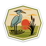 Heron STKR hand-illustrated by Two Little Fruits