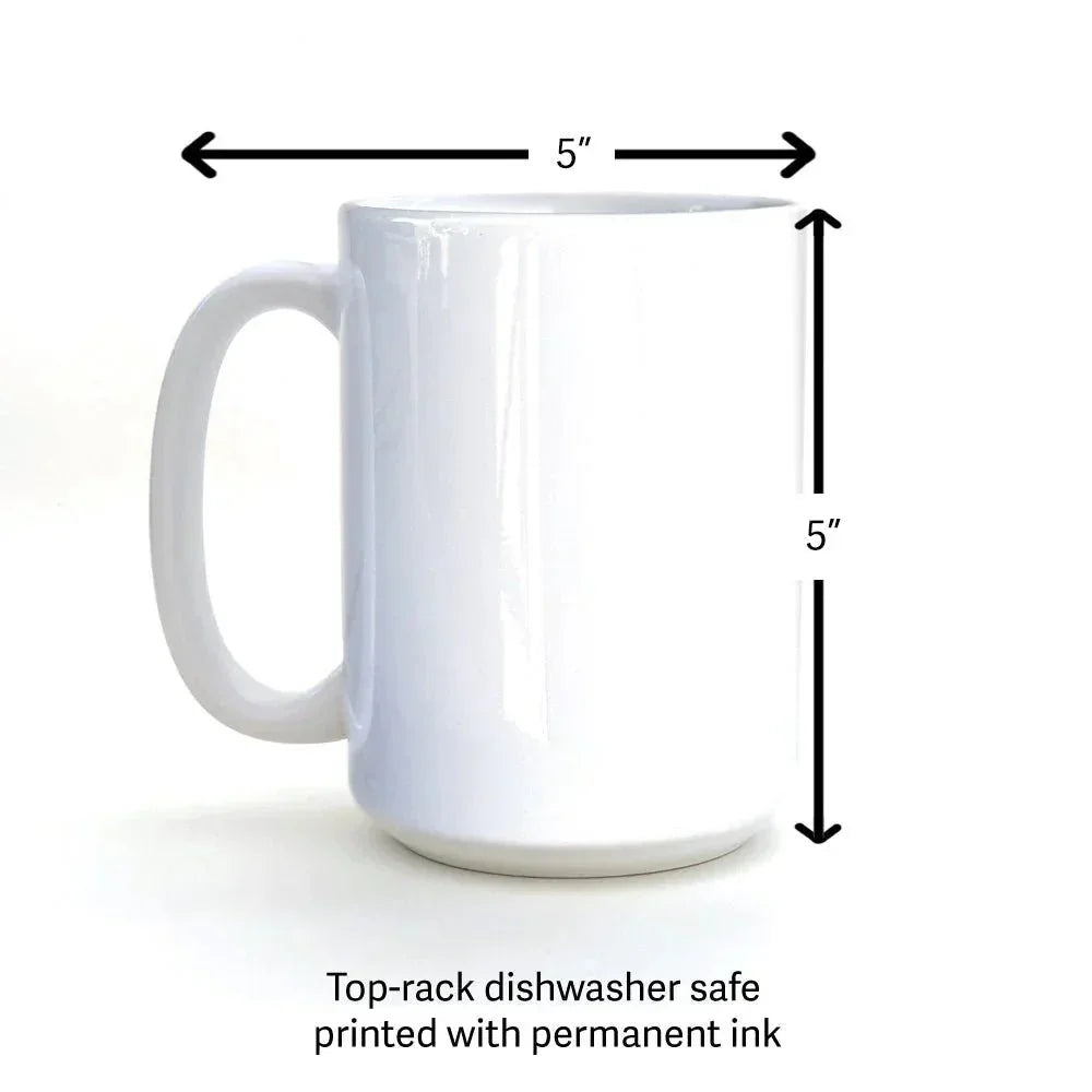 texas longhorn steer 15 oz illustrated ceramic mug 15 oz by Two Little Fruits