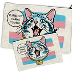 Protect Transgender Youth Pouch - Fun Zipper Pouch for Accessories, 2 Sizes Available - Zipper Pouches - Two Little Fruits - Two Little Fruits