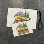 Always Take The Scenic Route illustrated zipper pouch by Two Little Fruits
