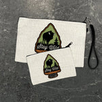 Stay Wild Buffalo illustrated zipper pouch by Two Little Fruits