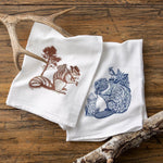 Cotton Tea Towels illustrated tea towel by Two Little Fruits
