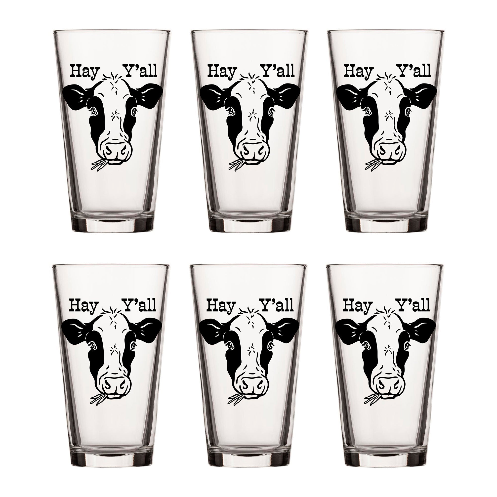 Unique Cow Beer Pint Glass with Owl Design - 16 Oz High - Quality & Dishwasher Safe - Pint Glass - Two Little Fruits - Two Little Fruits