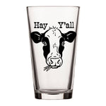 Unique Cow Beer Pint Glass with Owl Design - 16 Oz High - Quality & Dishwasher Safe - Pint Glass - Two Little Fruits - Two Little Fruits