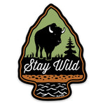 Buffalo Design Weatherproof illustrated vinyl sticker by Two Little Fruits
