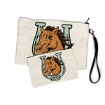 Horse POUCH hand-illustrated by Two Little Fruits