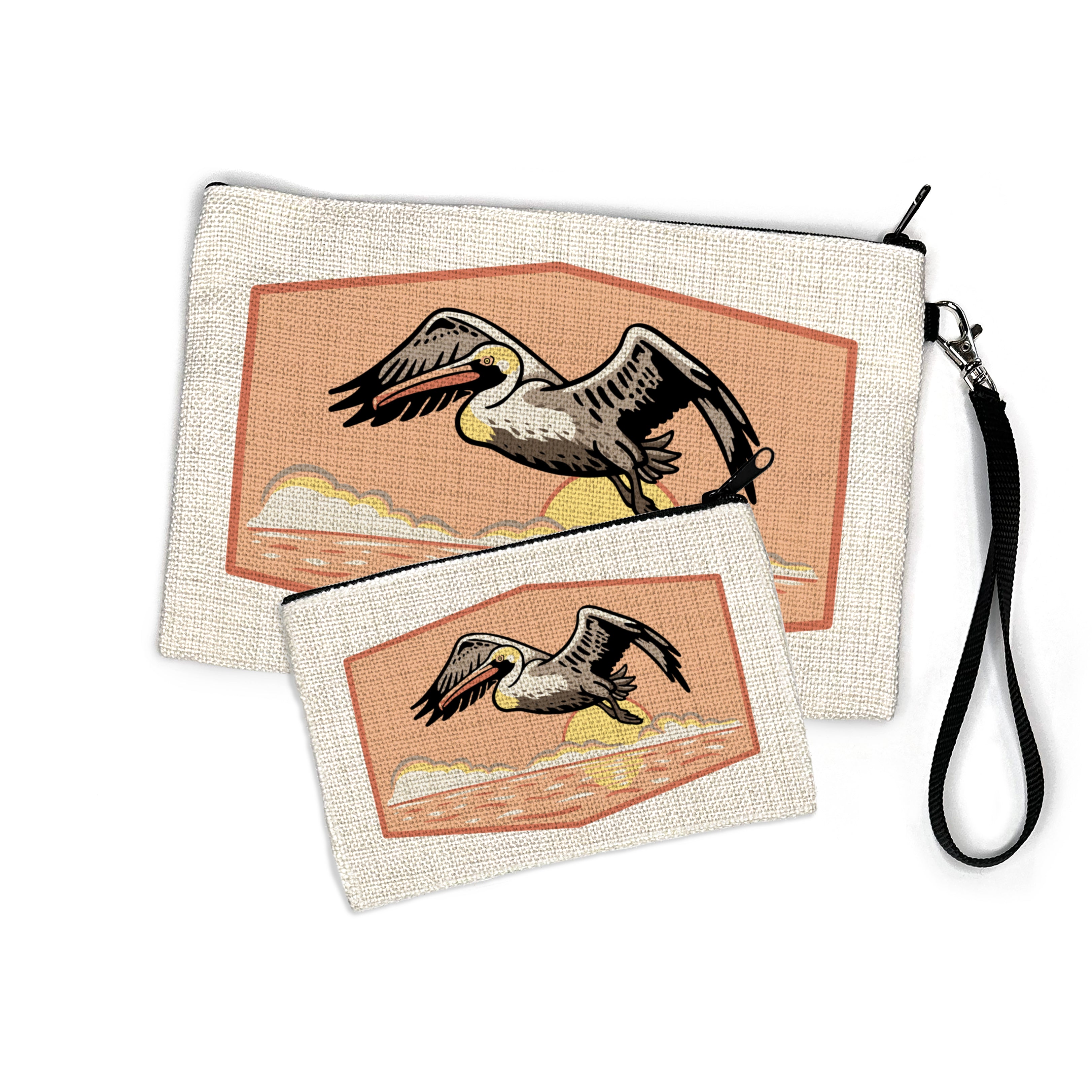 Pelican POUCH hand-illustrated by Two Little Fruits