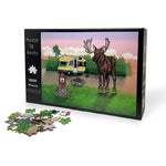 1000 - Piece Moose Jigsaw Puzzle - Vivid Camping Artwork and Bonus Poster - Puzzles - Two Little Fruits - Two Little Fruits