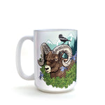 15 Oz Bighorn Sheep Mug - Stylish Ceramic Cup for Coffee and Tea Lovers, Dishwasher Safe - Mug - Two Little Fruits - Two Little Fruits