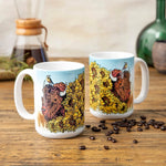 15 Oz Buffalo Ceramic Mug - Charming Bison Design Perfect For Coffee Lovers - Mug - Two Little Fruits - Two Little Fruits