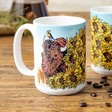 15 Oz Buffalo Ceramic Mug - Charming Bison Design Perfect For Coffee Lovers - Mug - Two Little Fruits - Two Little Fruits