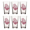 16 Oz Knitting Beer Glass with Whimsical Handcrafted Marmot Design – Perfect for Craft Beverages - Pint Glass - Two Little Fruits - Two Little Fruits