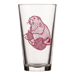 16 Oz Knitting Beer Glass with Whimsical Handcrafted Marmot Design – Perfect for Craft Beverages - Pint Glass - Two Little Fruits - Two Little Fruits