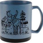 20 Oz. Speckled Matte Moose Coffee Mug - Fun Moose In Boots Design, Dishwasher & Microwave Safe - Mug - Two Little Fruits - Two Little Fruits