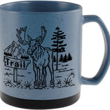 20 Oz. Speckled Matte Moose Coffee Mug - Fun Moose In Boots Design, Dishwasher & Microwave Safe - Mug - Two Little Fruits - Two Little Fruits