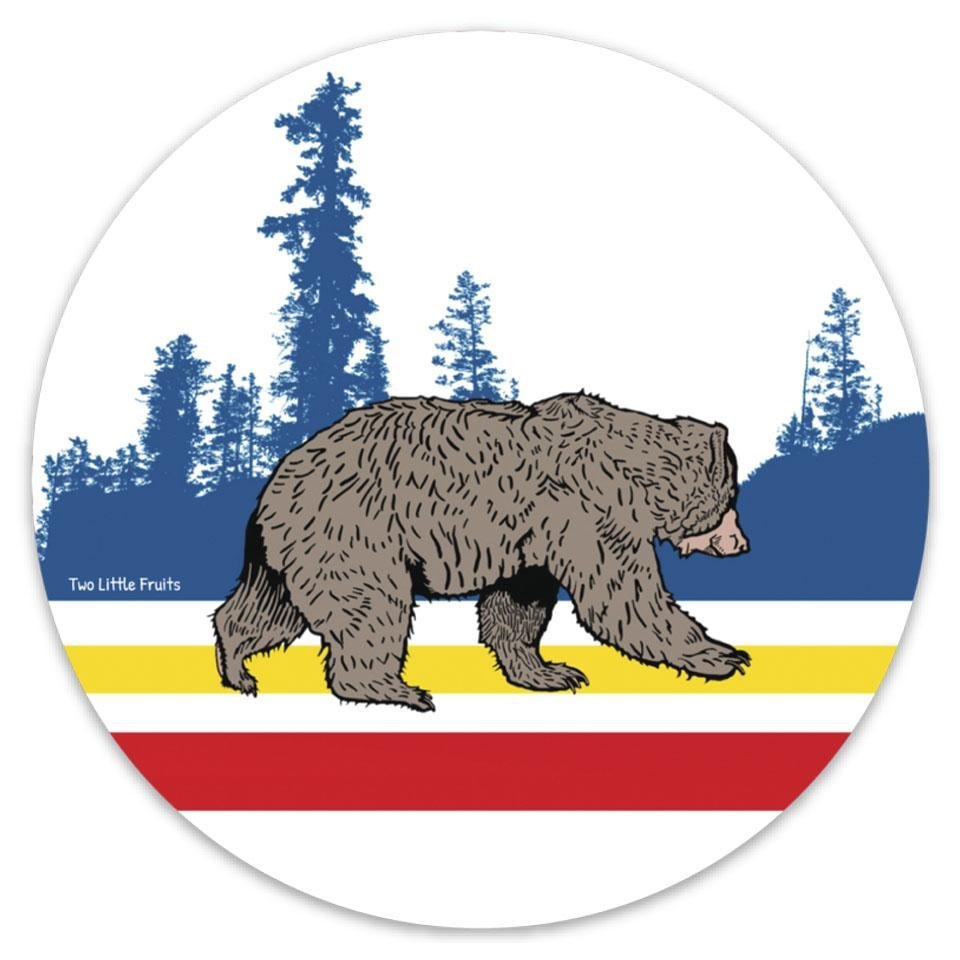 4 - Inch Bear Die Cut Sticker - Adorable Weatherproof Vinyl Forest Design, Durable & Stylish - Sticker - Two Little Fruits - Two Little Fruits