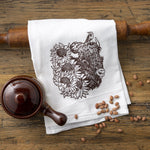 4 Yellowstone Wildlife Tea Towels Set - Hand Illustrated Kitchen Towels by Two Little Fruits - Tea Towels - Two Little Fruits - Two Little Fruits