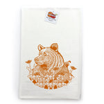 4 Yellowstone Wildlife Tea Towels Set - Hand Illustrated Kitchen Towels by Two Little Fruits - Tea Towels - Two Little Fruits - Two Little Fruits