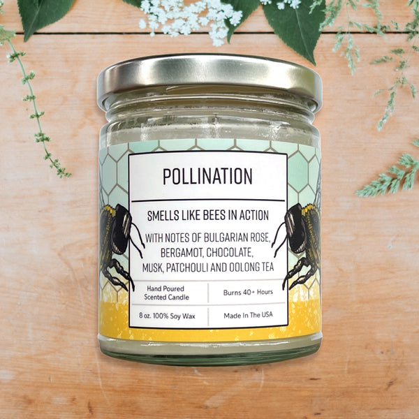 Pollination Honey Bee Soy Wax Candle, Soy Candles - Two Little Fruits