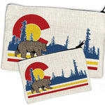 Adorable Colorado Cosmetic Travel Pouch - Versatile Organizer in 2 Sizes for Style & Efficiency - Zipper Pouches - Two Little Fruits - Two Little Fruits