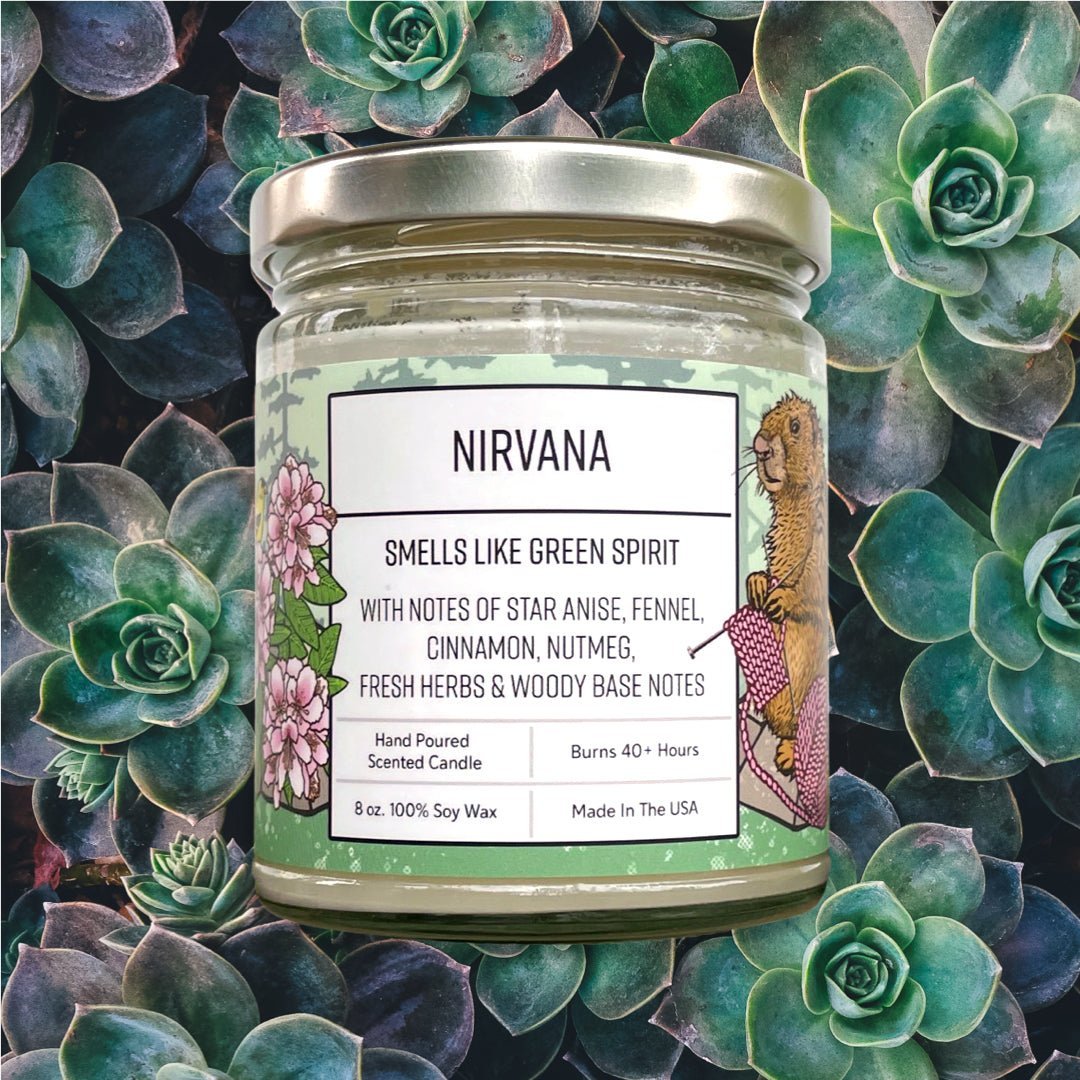 Anise Scented Candle - Nirvana, Hand - Poured Soy Wax, 8 Oz with Star Anise, Fennel & Cinnamon Notes - Soy Candles - Two Little Fruits - Two Little Fruits