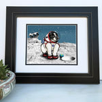 Astronaut Dog Print - ROVER The Space Dog Art Print on High Quality Acid - Free Paper - Paper Prints - Two Little Fruits - Two Little Fruits