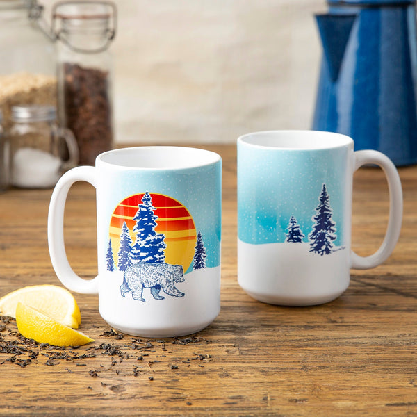 Winter Bear 15 Oz. Coffee Mug, Mug - Two Little Fruits