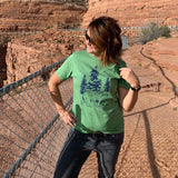 Bear Graphic Tee - Unisex Leaf Green T-Shirt Screen Printed - Tee Shirts - Two Little Fruits - Two Little Fruits