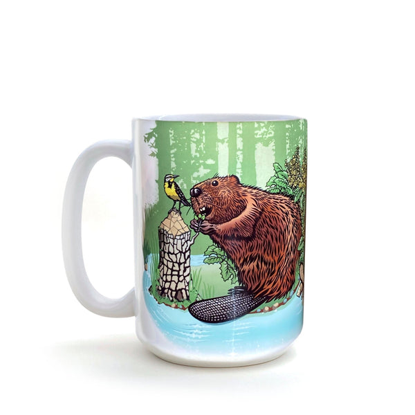 Beaver Coffee Mug - Mug - Two Little Fruits - Two Little Fruits