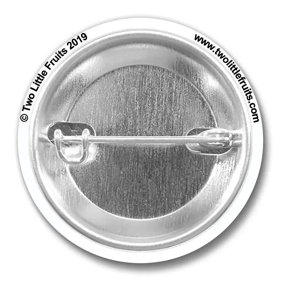 Bee Button Pin - 1.25" Soft - Touch Matte Finish, Weather & Scuff - Resistant, No Glare - Button Pins - Two Little Fruits - Two Little Fruits