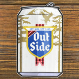 Hey Man Let's Go Outside illustrated vinyl sticker by Two Little Fruits