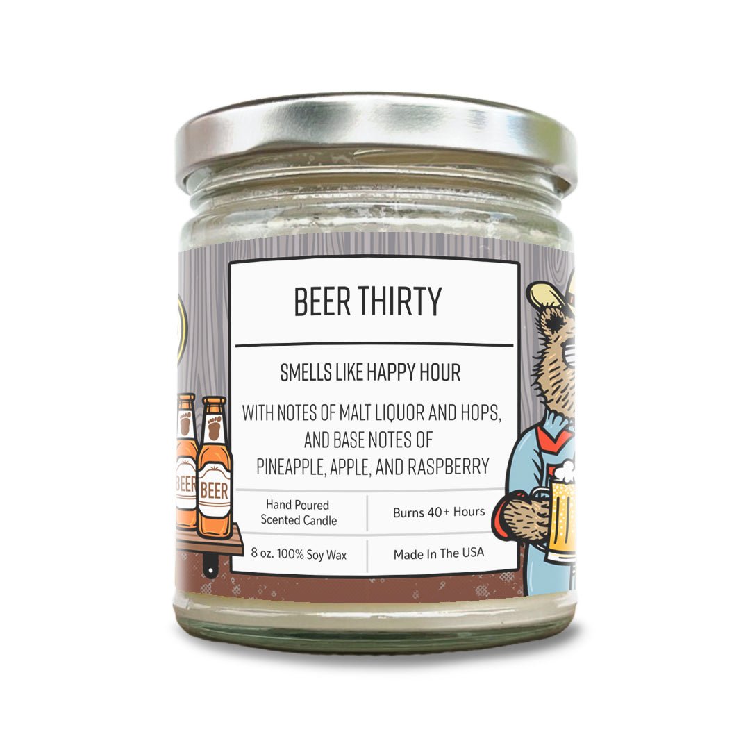 Beer Scented Soy Wax Candle - Two Little Fruits