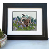 Bighorn Sheep Art Print - High - Quality 8x10 or 11x14 Wildlife Artwork - Paper Prints - Two Little Fruits - Two Little Fruits
