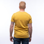 Bison Graphic T-Shirt with Sunflowers - Mustard | Unisex, Eco - Friendly, Made in USA - Tee Shirts - Two Little Fruits - Two Little Fruits