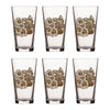 Bison Pint Glass With Sunflower Illustration, 16 Fl Oz - Pint Glass - Two Little Fruits - Two Little Fruits
