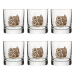 Bison Rocks Glass | Durable Design with Bison and Sunflower - Rocks Glass - Two Little Fruits - Two Little Fruits