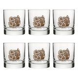 Bison Rocks Glass | Durable Design with Bison and Sunflower - Rocks Glass - Two Little Fruits - Two Little Fruits